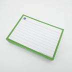 Leitner Flashcards A7 Classic Lined green geperforeerd