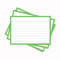 Leitner Flashcards A7 Classic Lined green