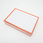 Leitner Flashcards A7 Classic Lined orange 2