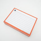 Leitner Flashcards A7 Classic Lined orange 4