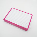 Leitner Flashcards A7 Classic Lined pink