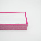 Leitner Flashcards A7 Classic Lined pink zijaanzicht