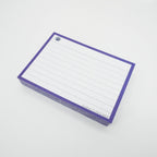 Leitner Flashcards A7 Classic Lined purple geperforeerd