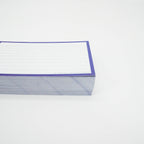 Leitner Flashcards A7 Classic Lined purple zijaanzicht