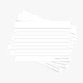 Leitner Flashcards A7 Classic Lined white