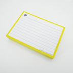 Leitner Flashcards A7 Classic Lined yellow 2