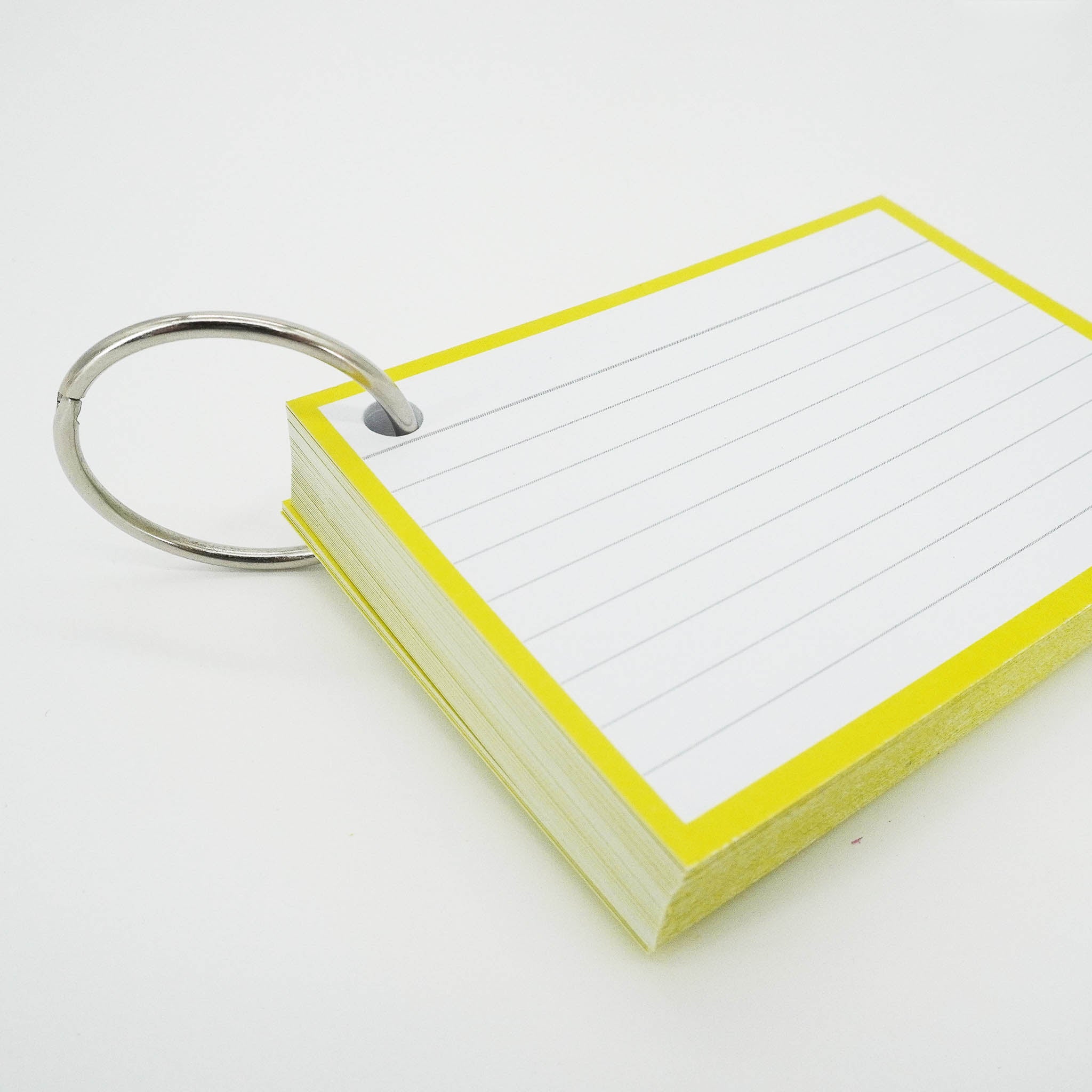 Leitner Flashcards A7 Classic Lined yellow 3