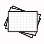 Leitner Flashcards A7 Classic Squared black