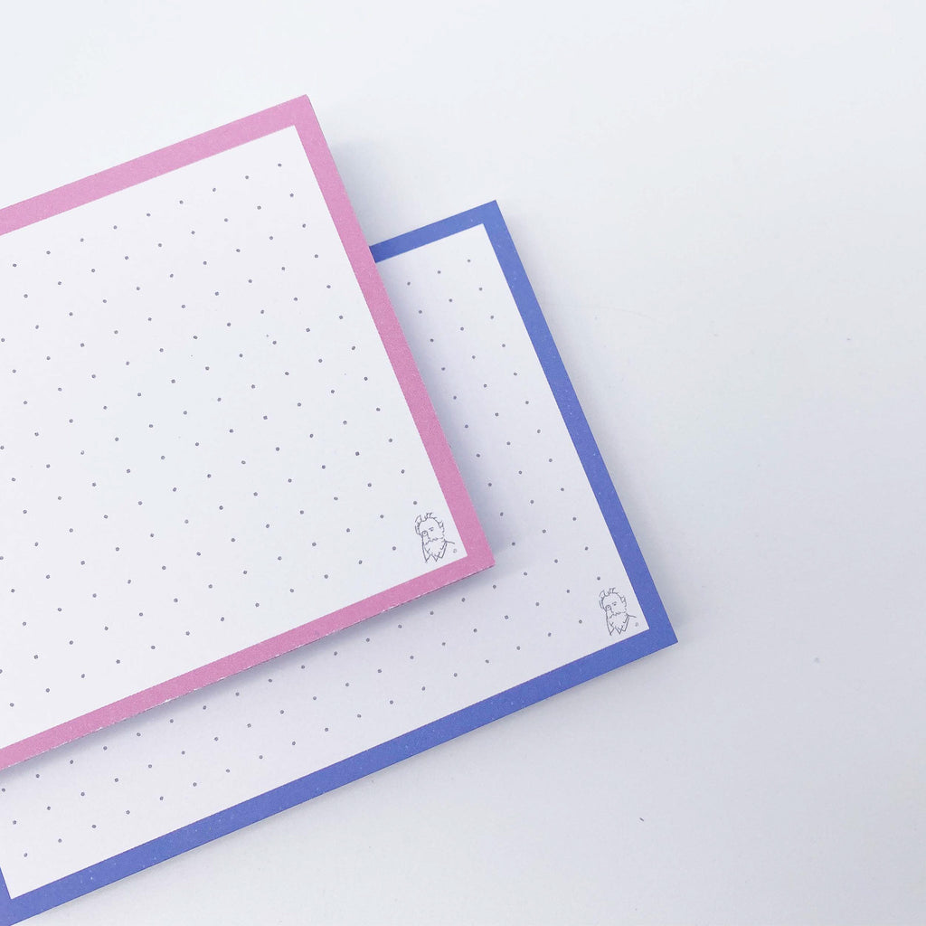 Leitner Flashcards A7 Duo Dotted - Blueberry Bubble Tea