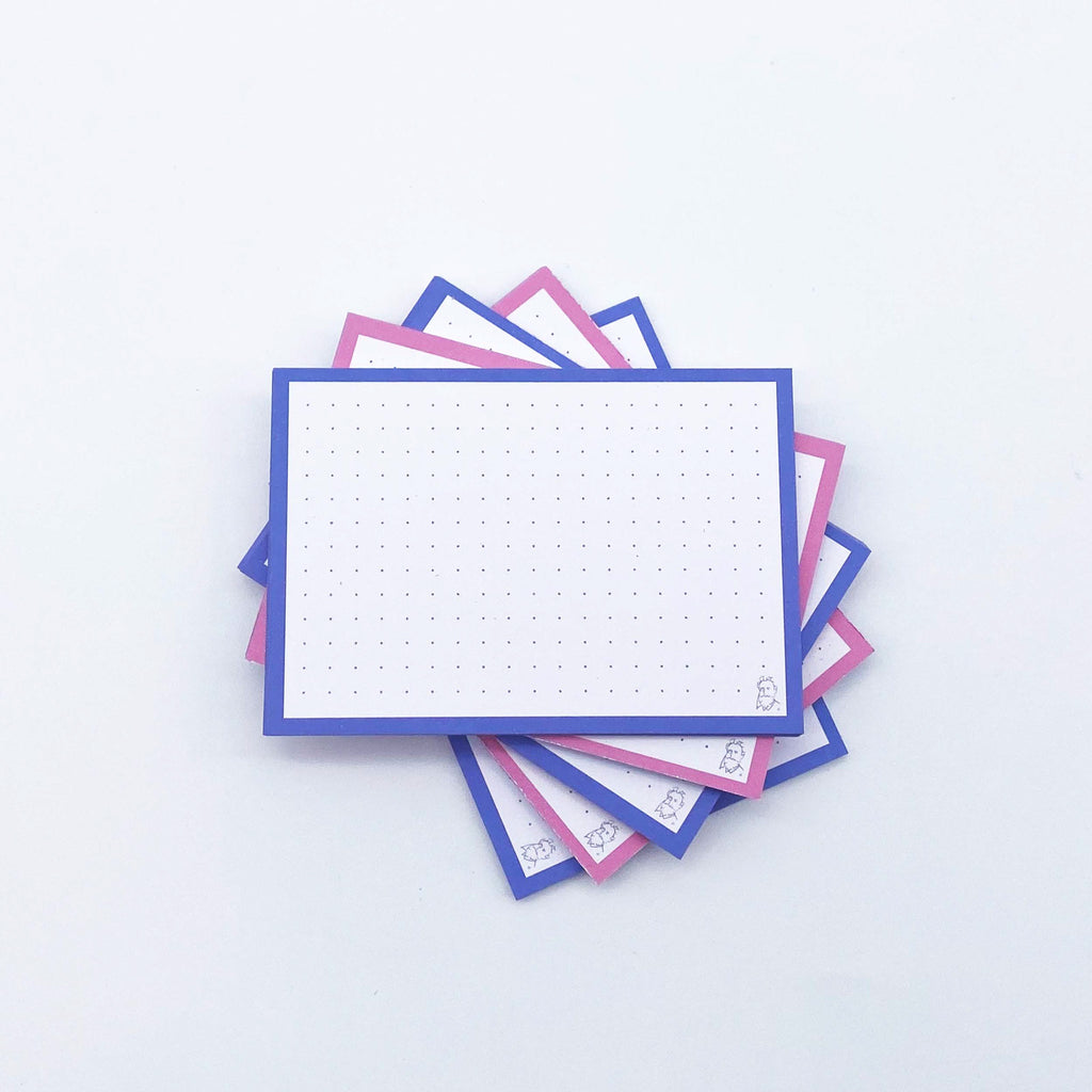 Leitner Flashcards A7 Duo Dotted - Blueberry Bubble Tea