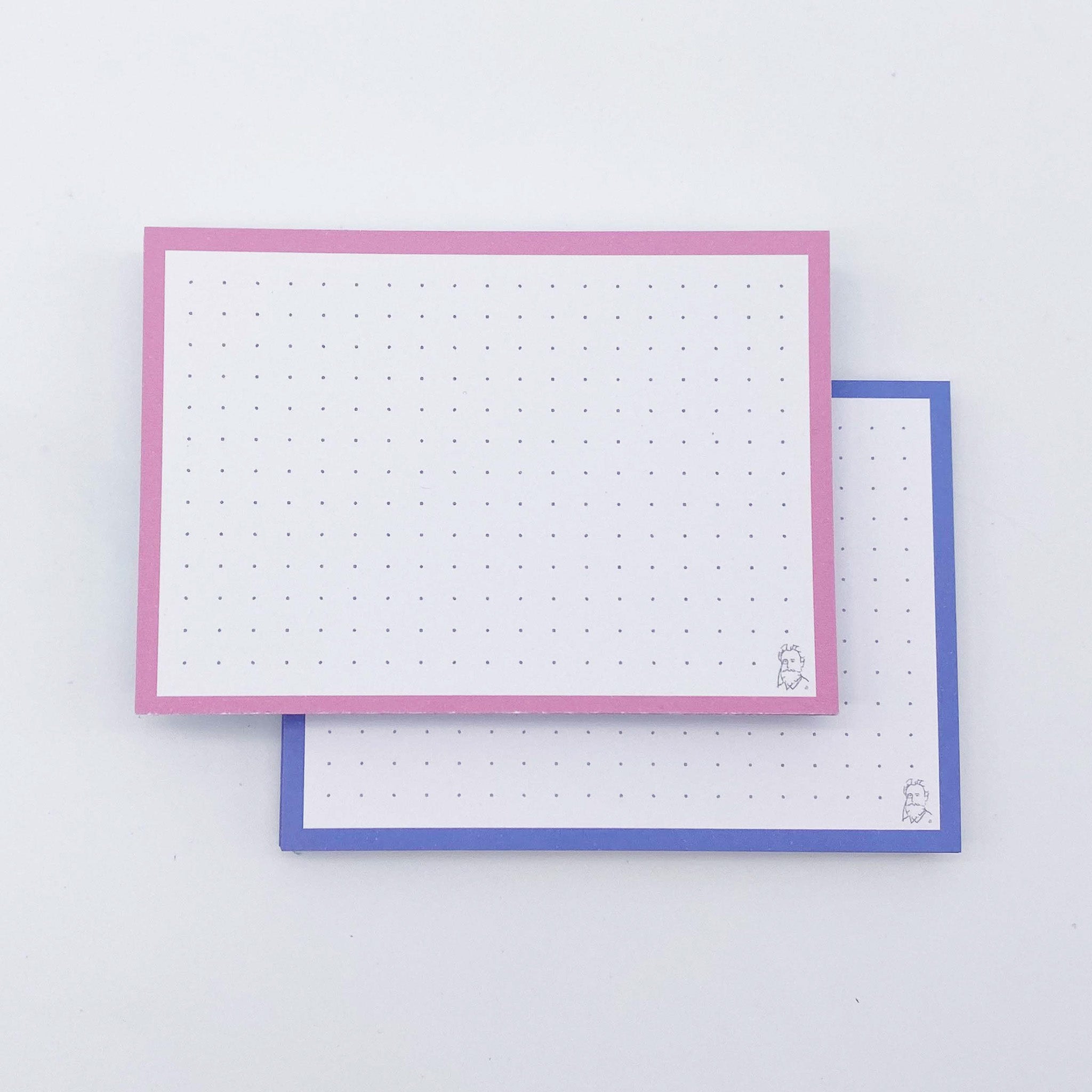 Leitner Flashcards A7 Duo Dotted - Blueberry Bubble Tea