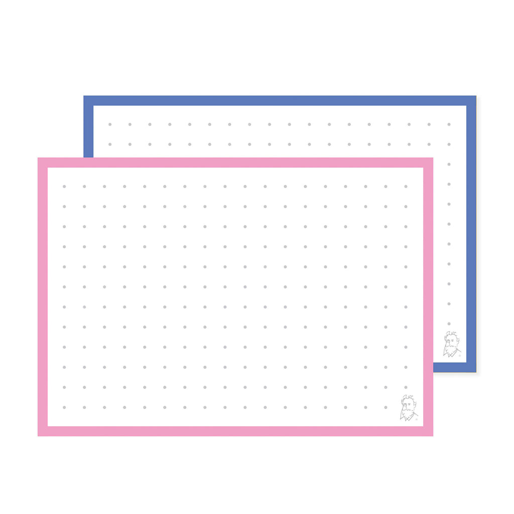 Leitner Flashcards A7 Duo Dotted - Blueberry Bubble Tea