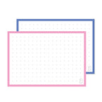 Leitner Flashcards A7 Duo Dotted - Blueberry Bubble Tea