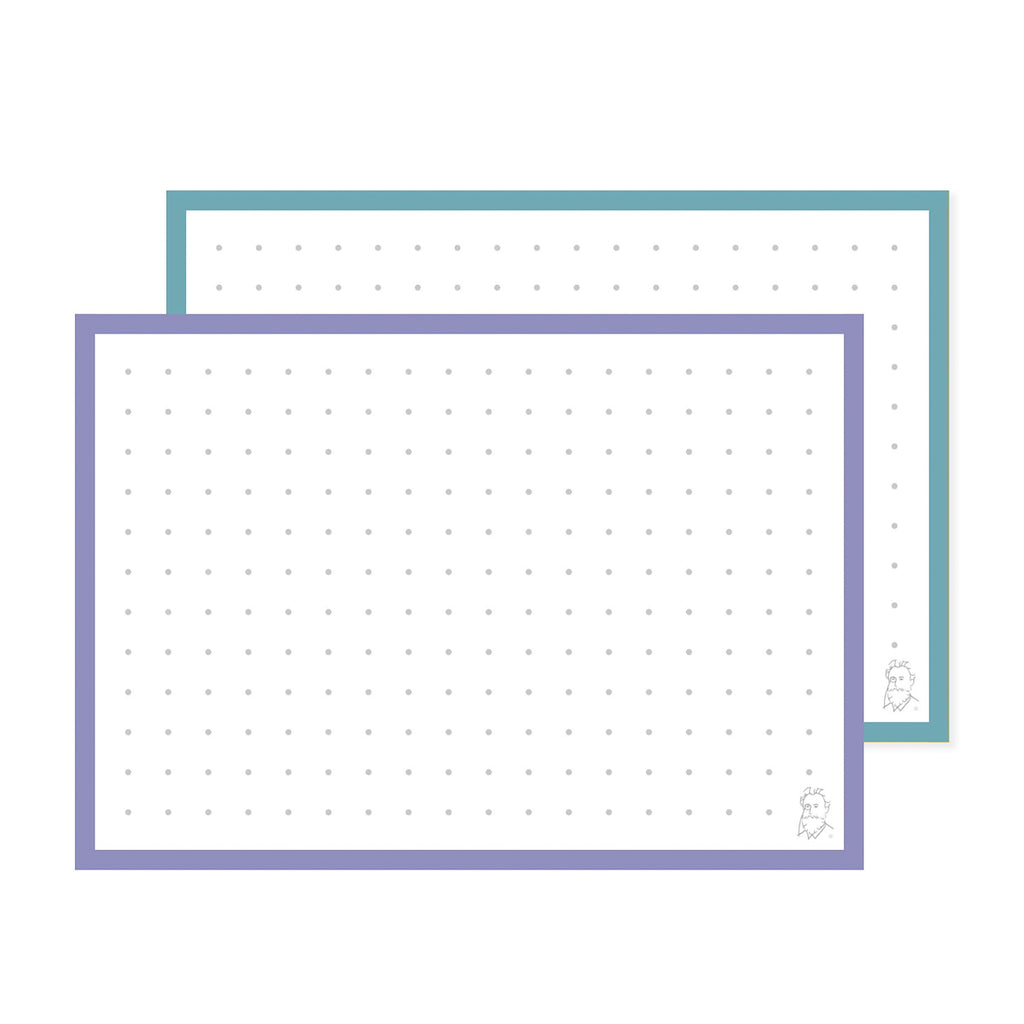 Leitner Flashcards A7 Duo Dotted - Lavender Sunset