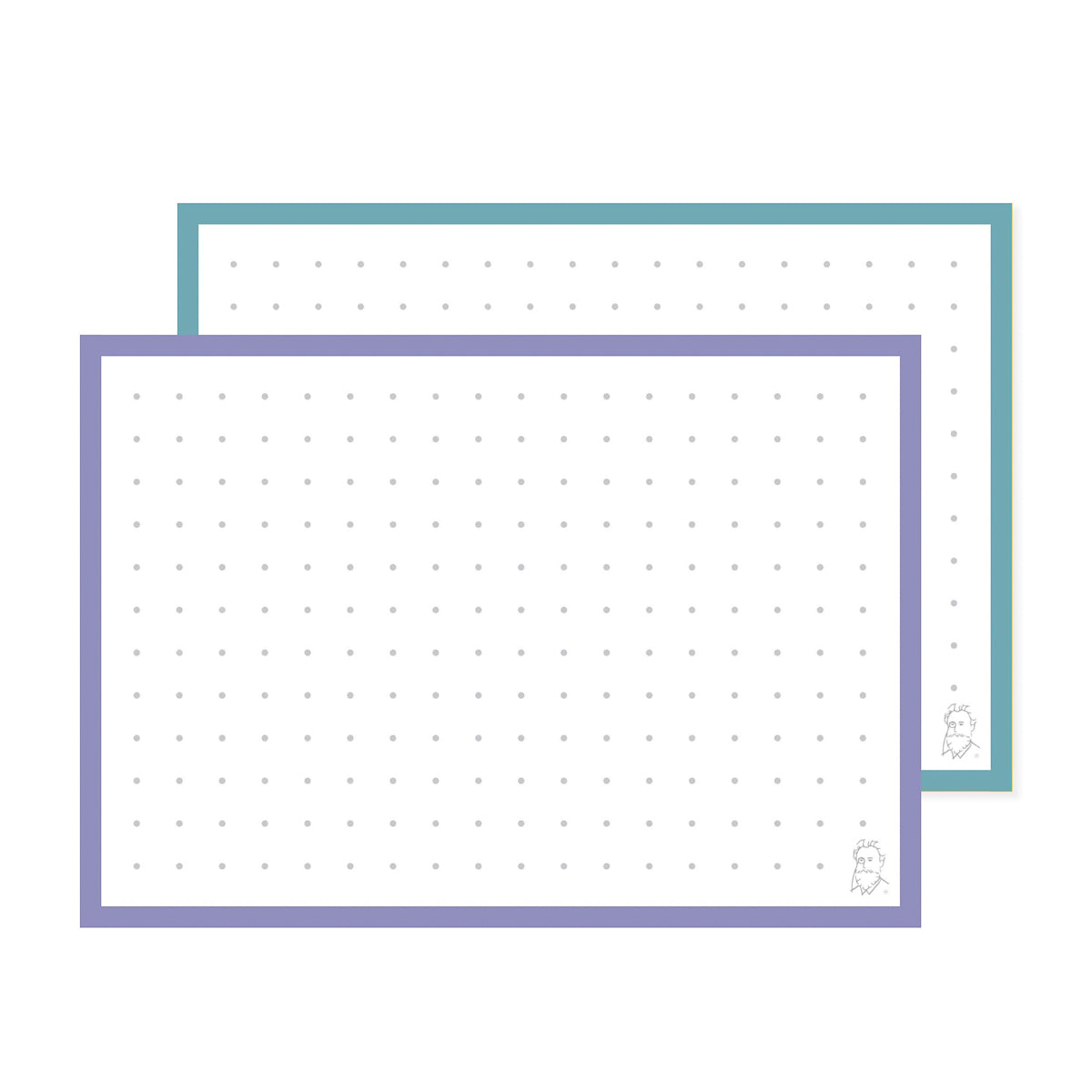 Leitner Flashcards A7 Duo Dotted - Lavender Sunset