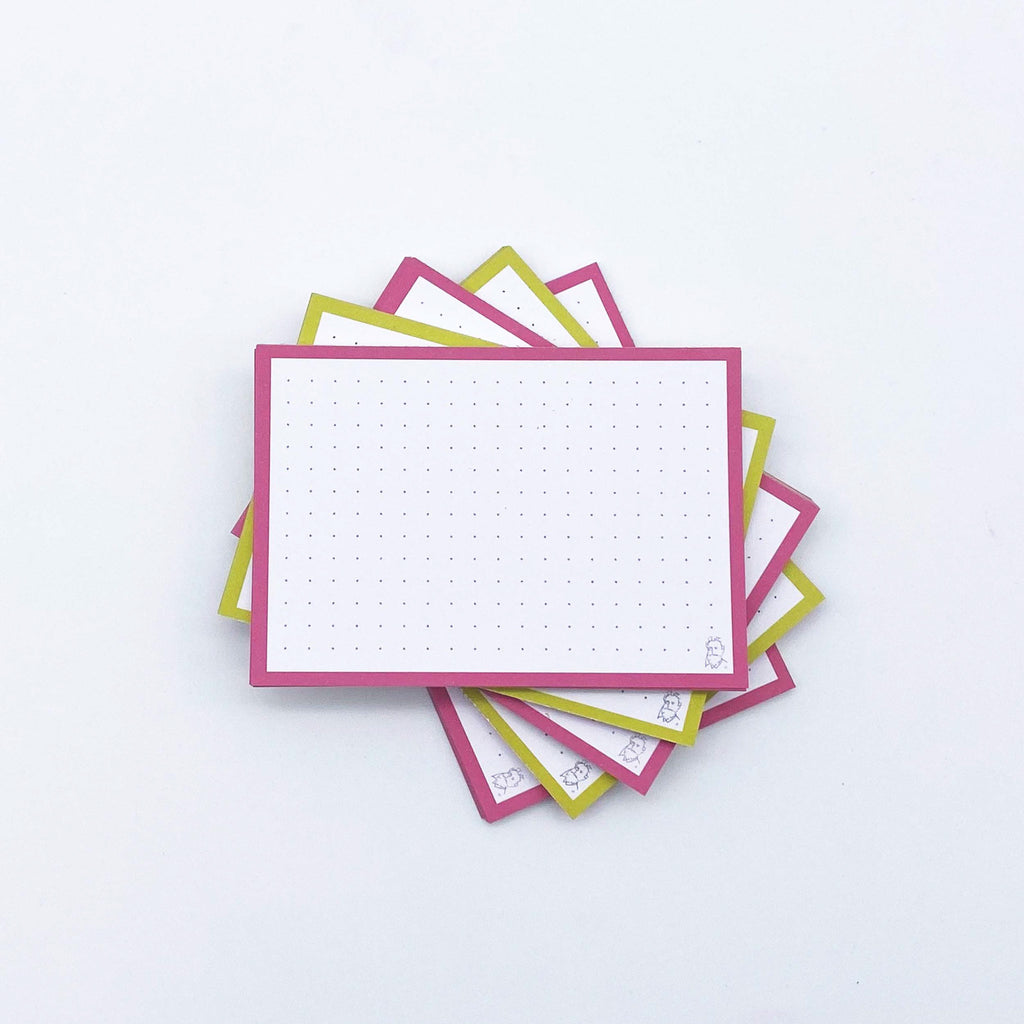 Leitner Flashcards A7 Duo Dotted - Mango-Raspberry Sorbet