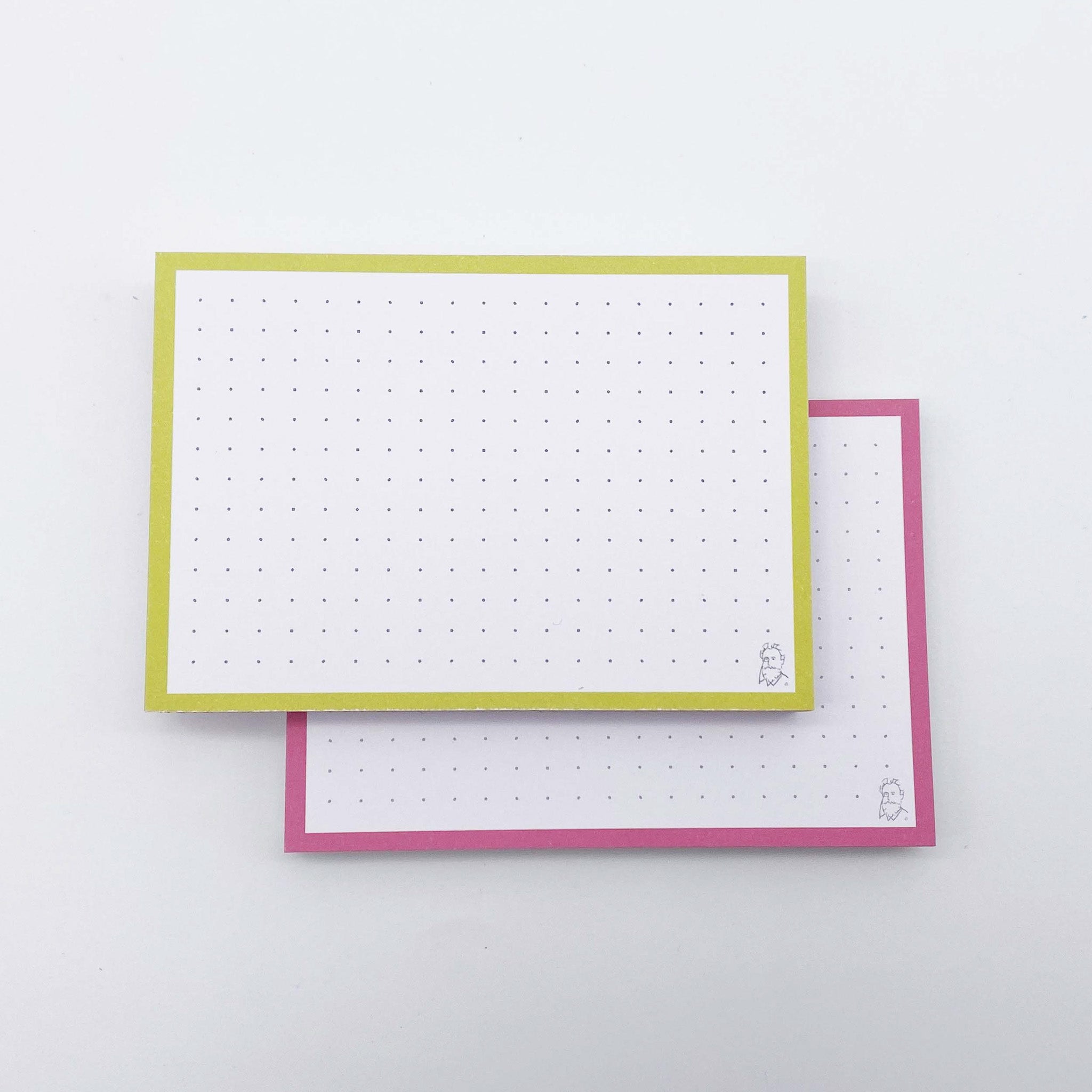 Leitner Flashcards A7 Duo Dotted - Mango-Raspberry Sorbet
