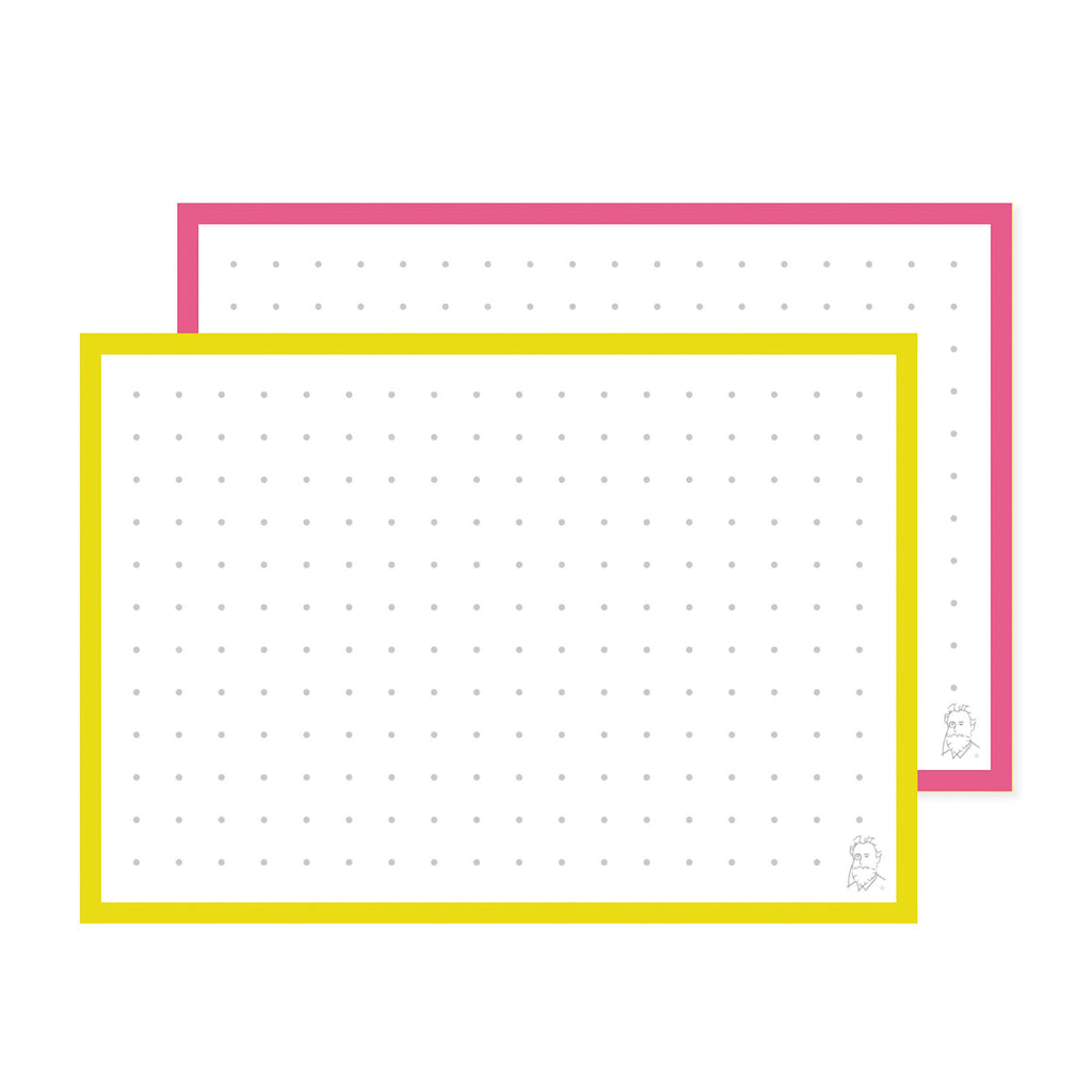 Leitner Flashcards A7 Duo Dotted - Mango-Raspberry Sorbet