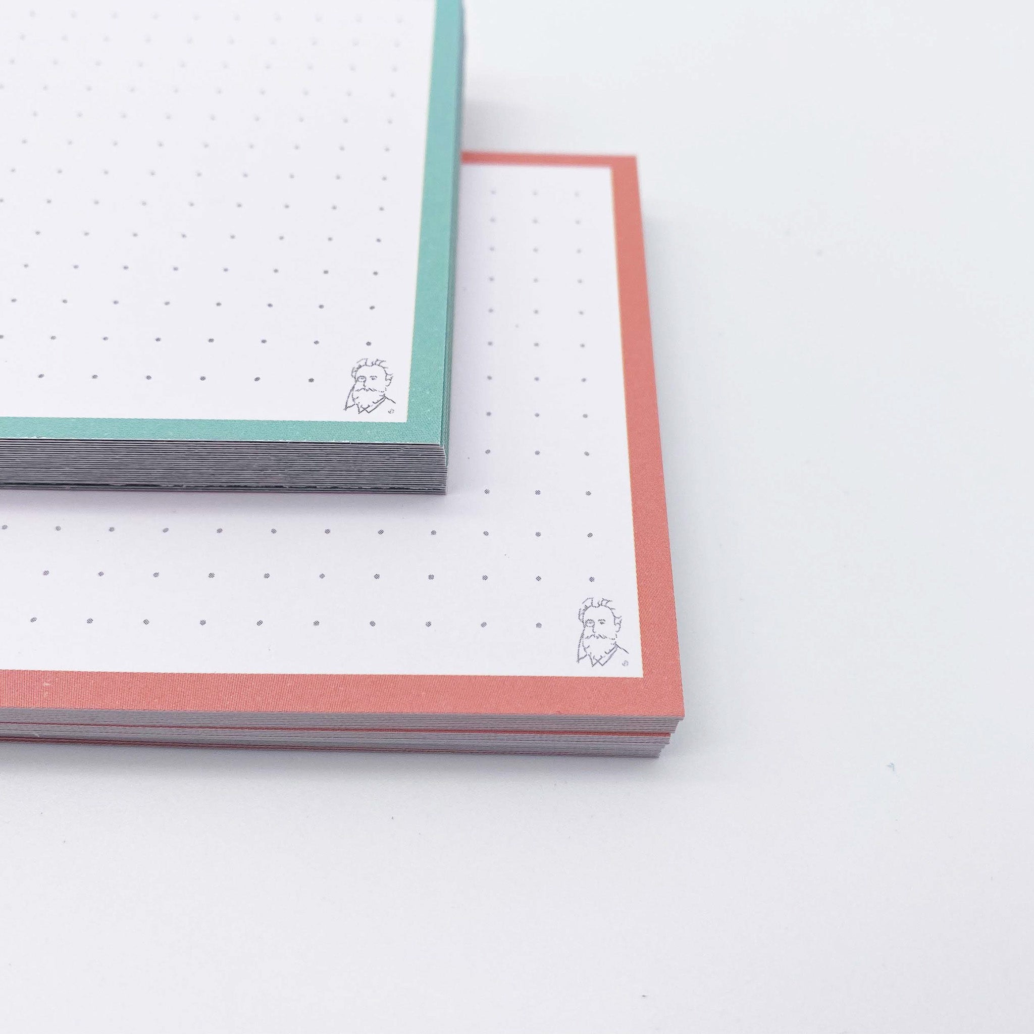 Leitner Flashcards A7 Duo Dotted - Mint-Peach Ice Tea
