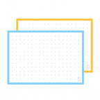 Leitner Flashcards A7 Duo Dotted - Walk on the Beach