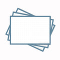 Leitner Flashcards A7 Earth Dotted blue