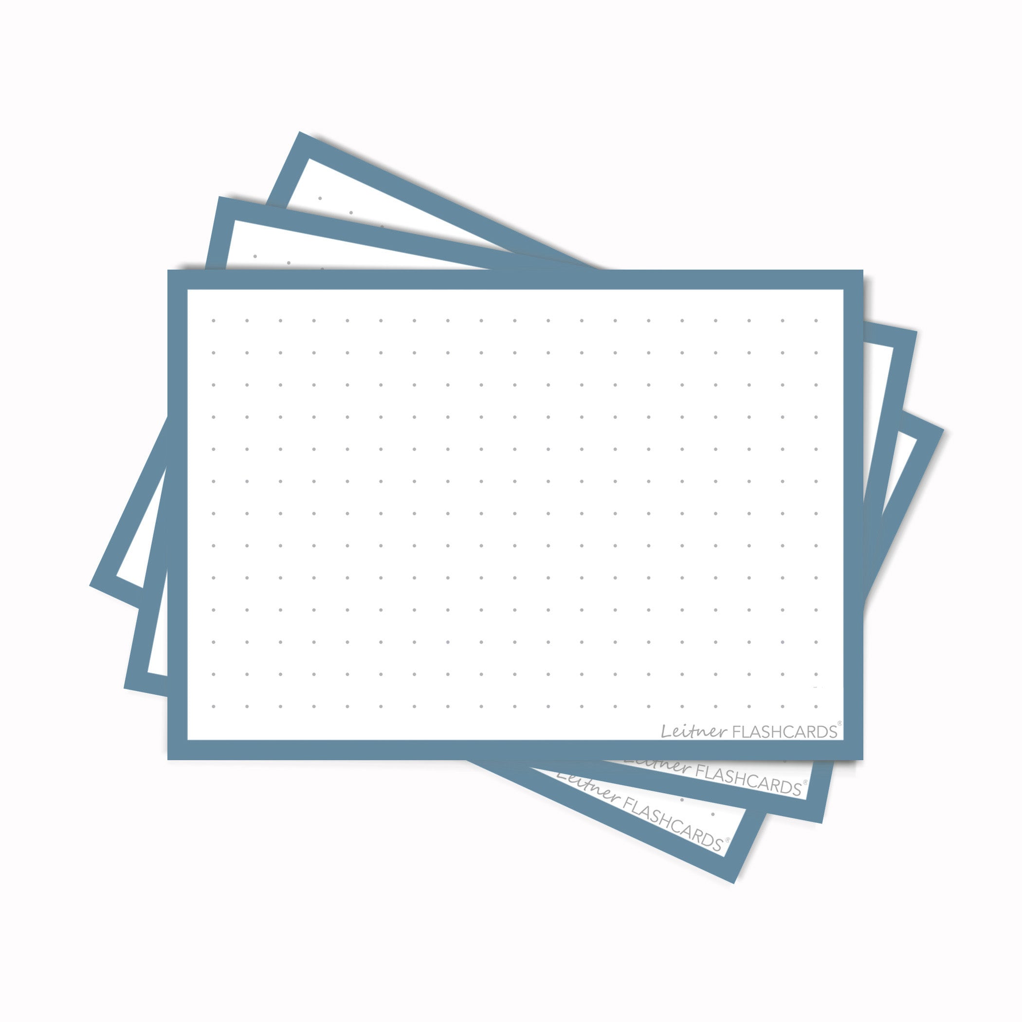 Leitner Flashcards A7 Earth Dotted blue