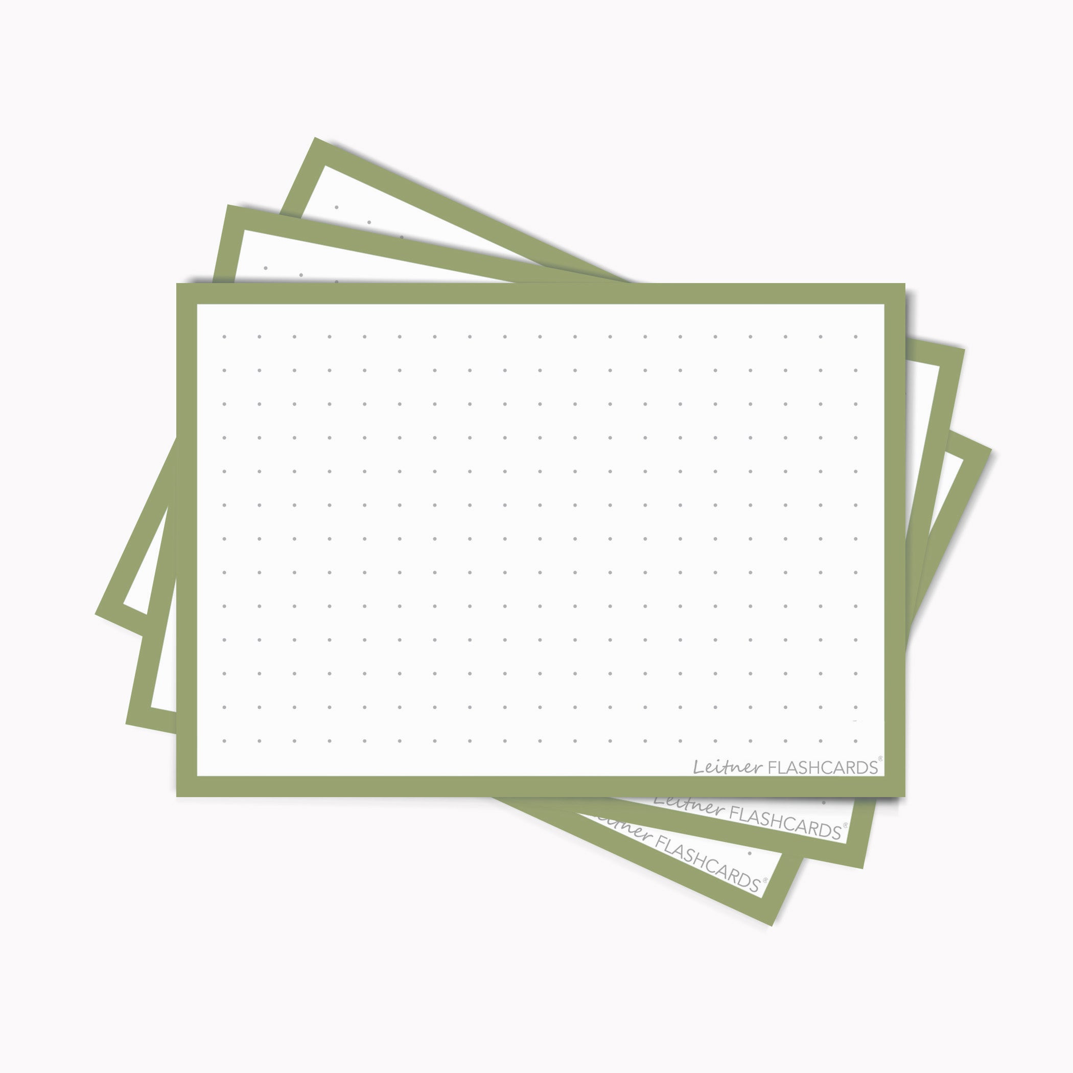 Leitner Flashcards A7 Earth Dotted green