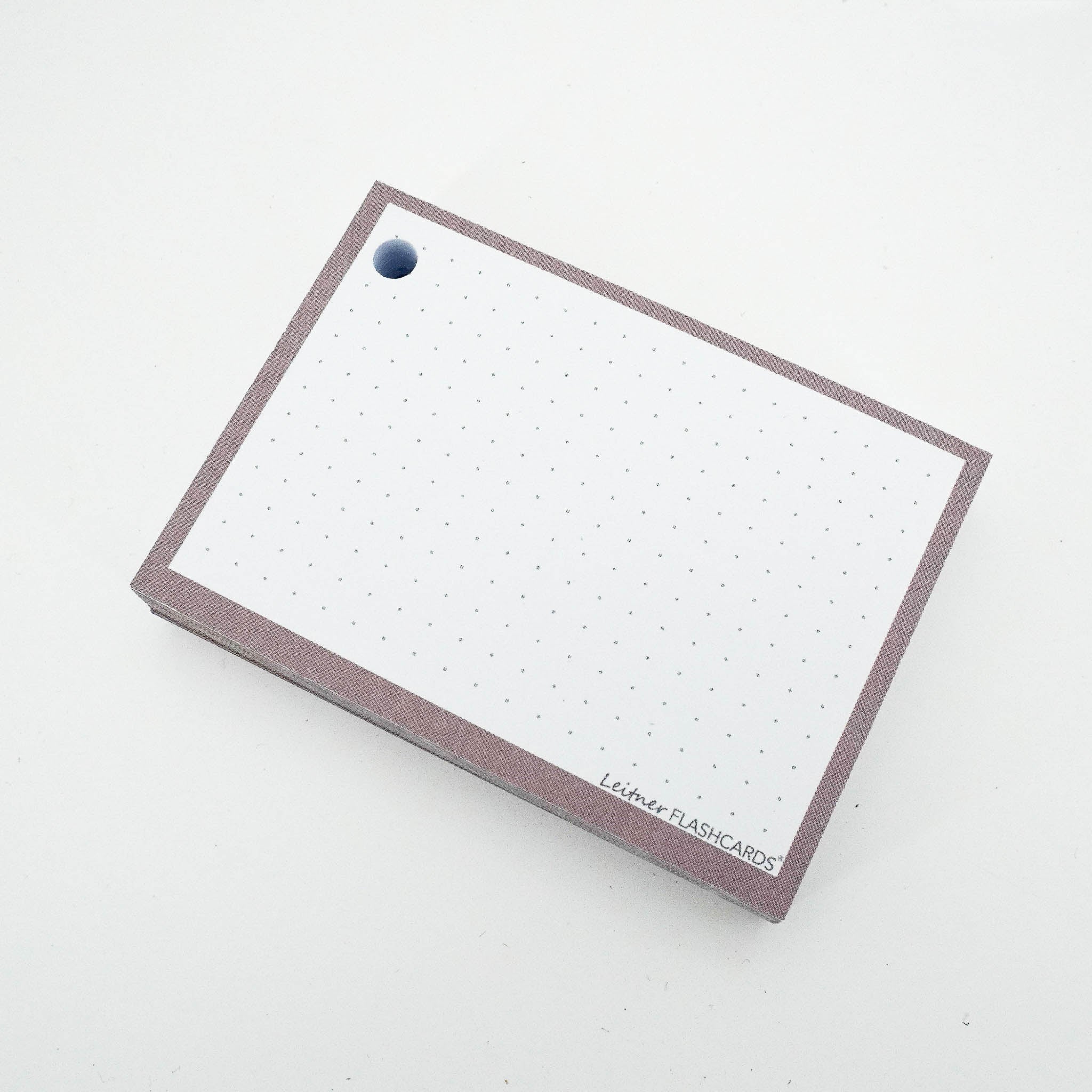 Leitner Flashcards A7 Earth Dotted greige 2