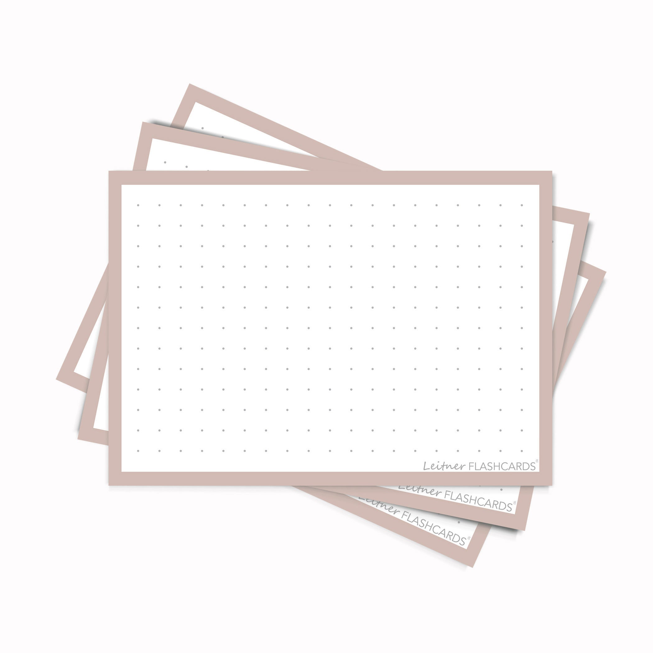 Leitner Flashcards A7 Earth Dotted greige
