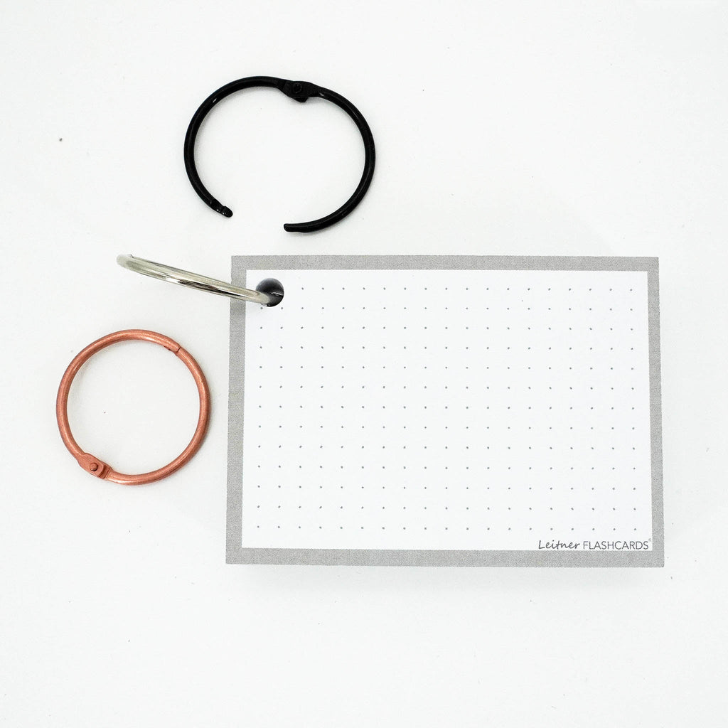 Leitner Flashcards A7 Earth Dotted grey 3