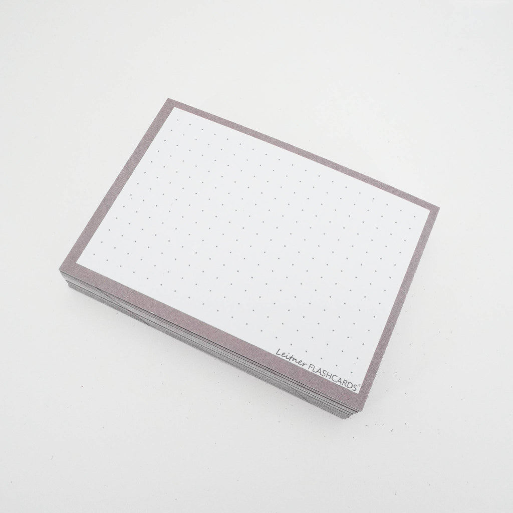 Leitner Flashcards A7 Earth Dotted grey 4
