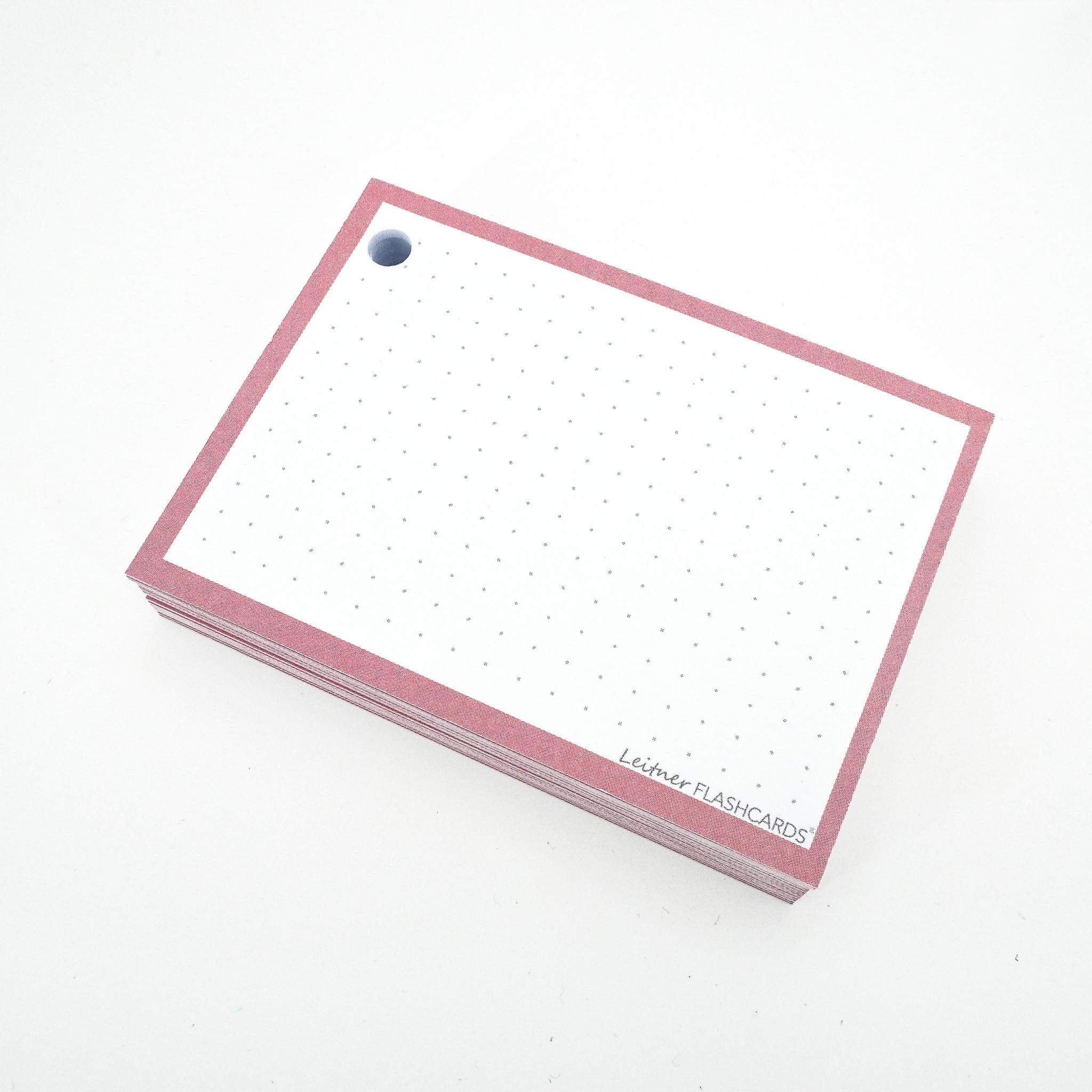 Leitner Flashcards A7 Earth Dotted pink 2