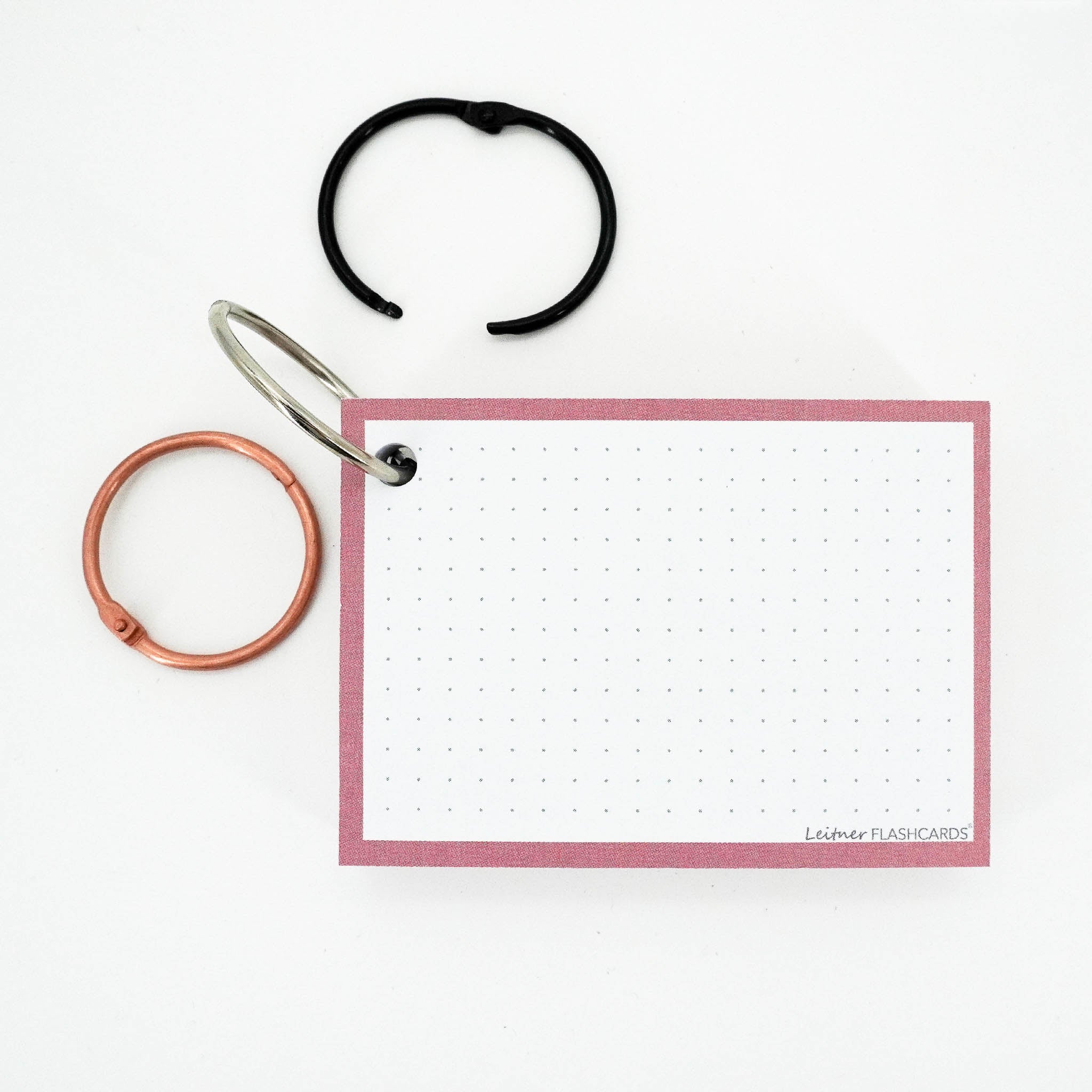 Leitner Flashcards A7 Earth Dotted pink 4