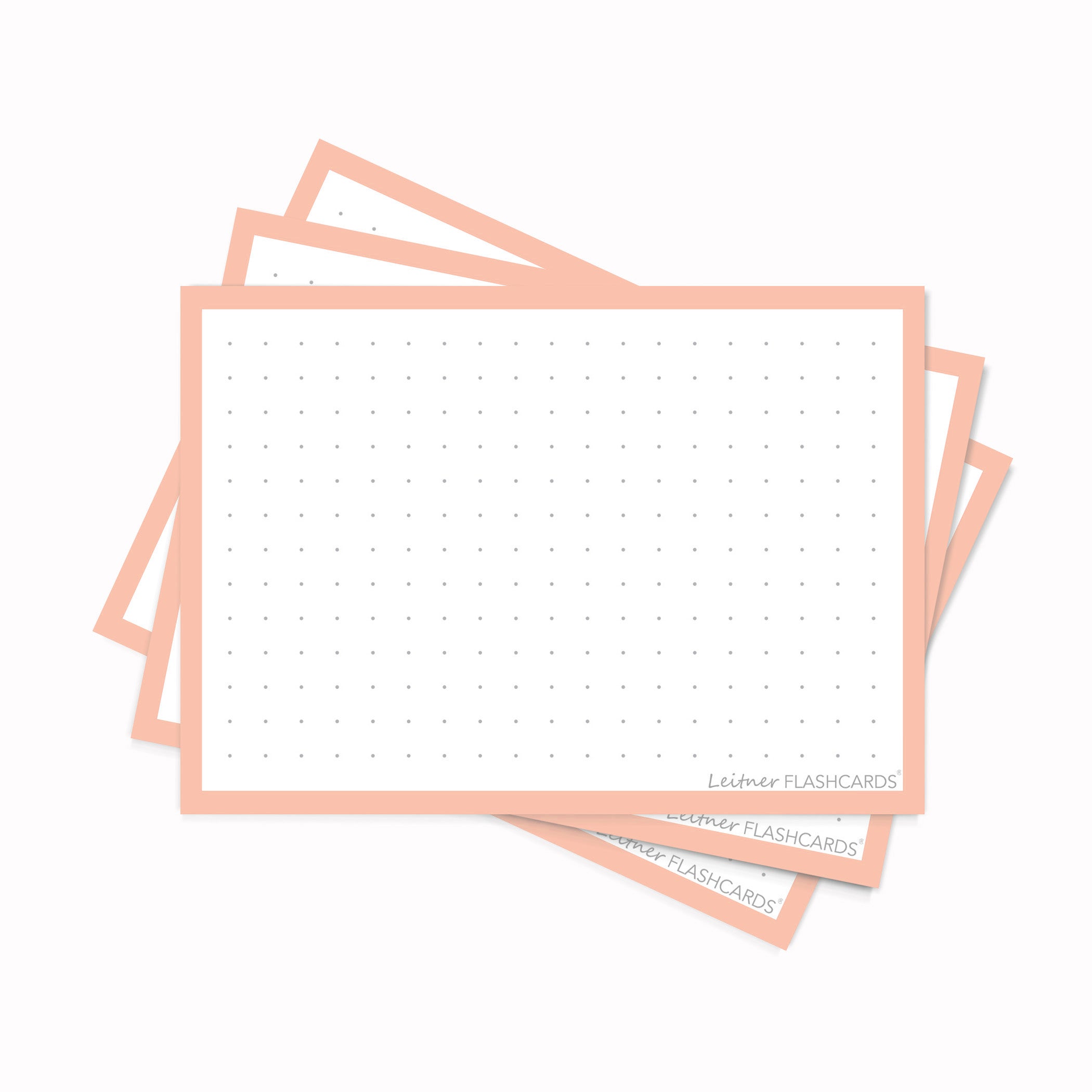Leitner Flashcards A7 Earth Dotted pink