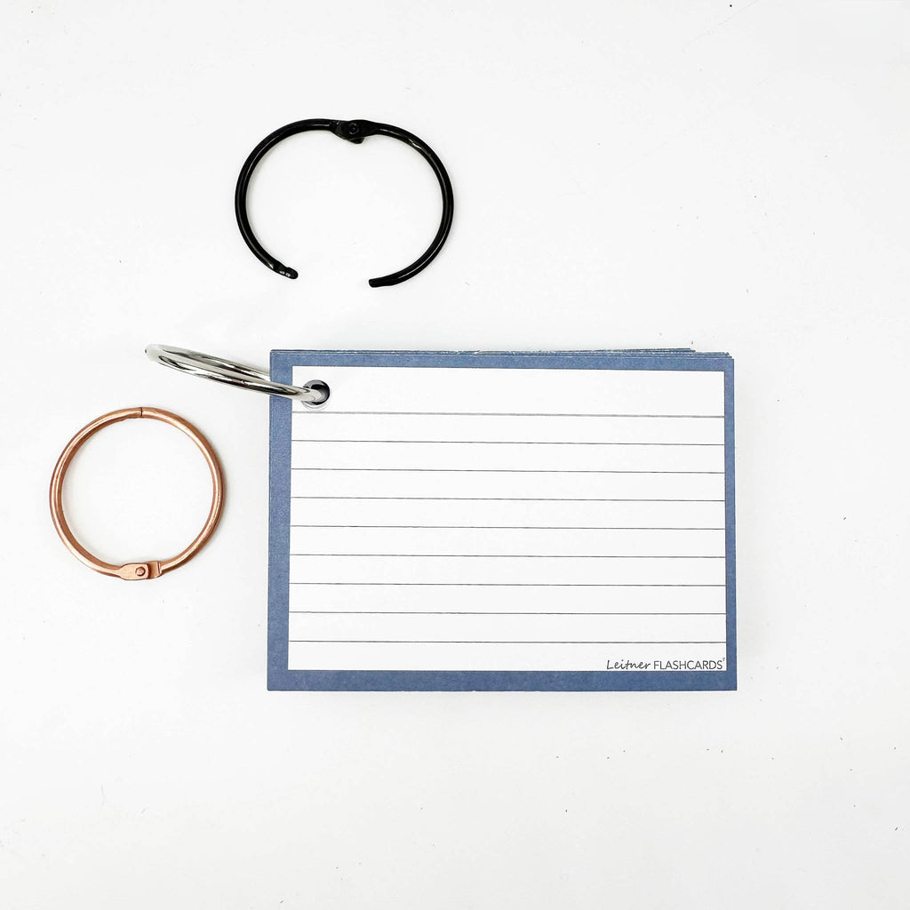 Leitner Flashcards A7 Earth Lined blue 4