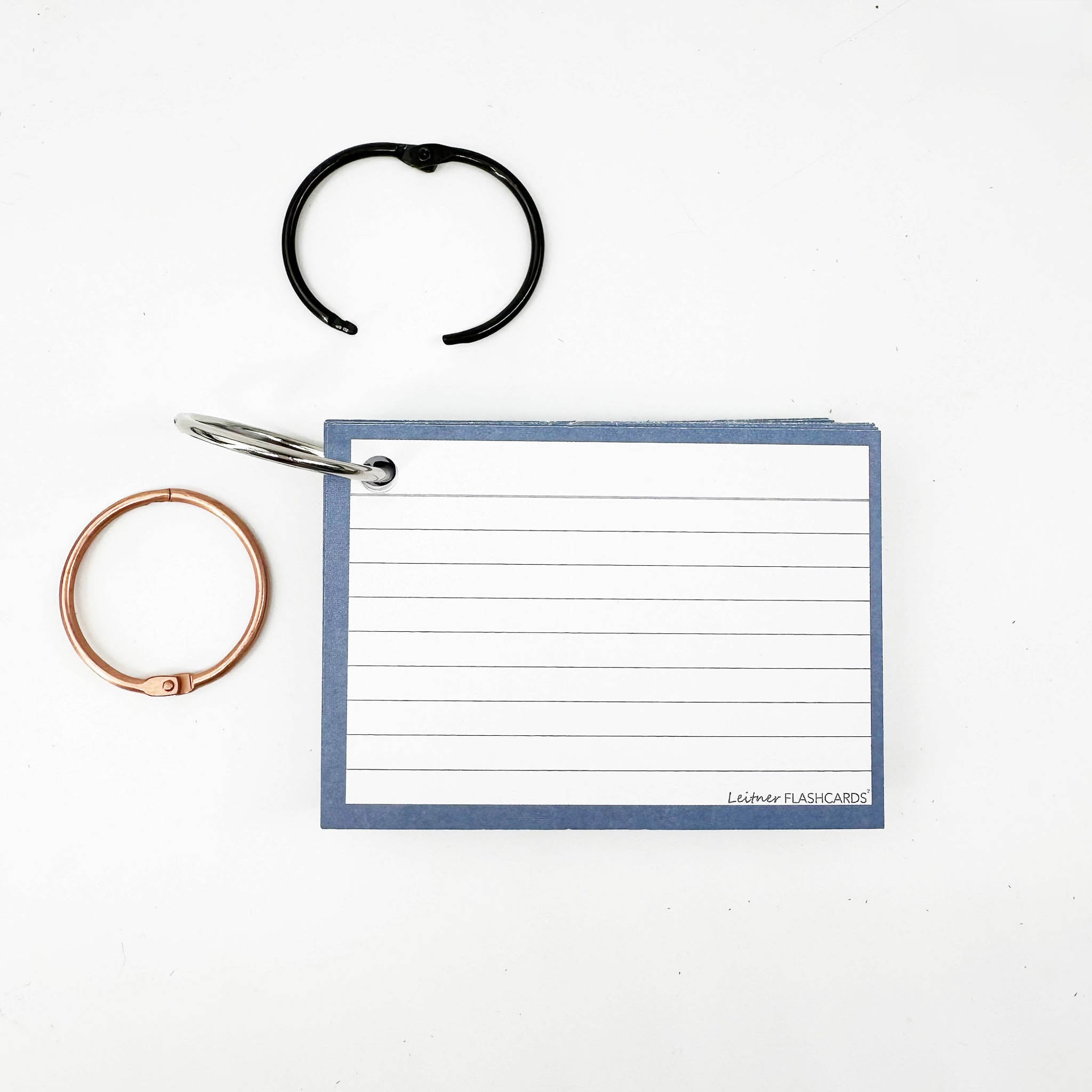 Leitner Flashcards A7 Earth Lined blue 4