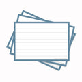 Leitner Flashcards A7 Earth Lined blue