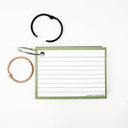 Leitner Flashcards A7 Earth Lined green 2