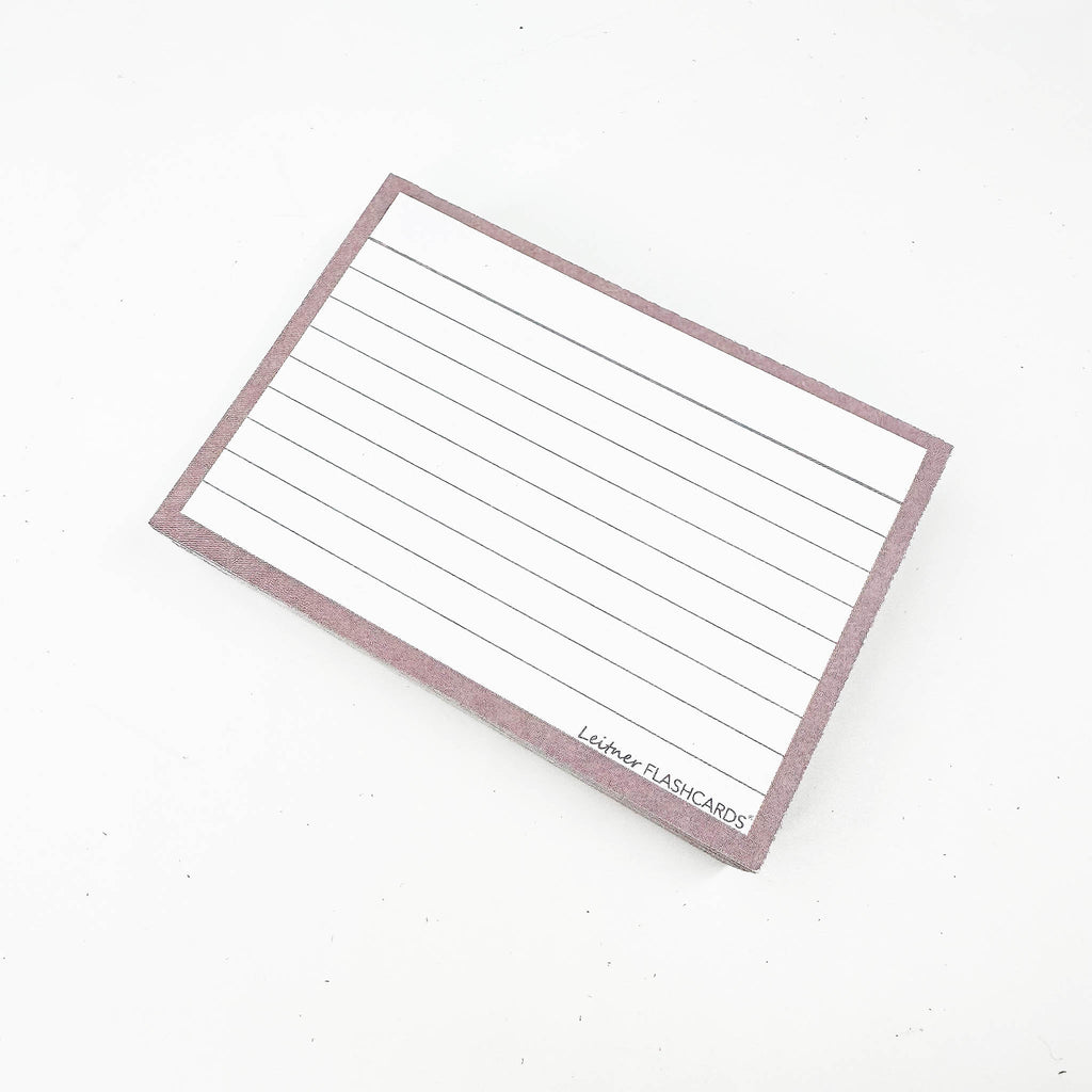 Leitner Flashcards A7 Earth Lined greige 2
