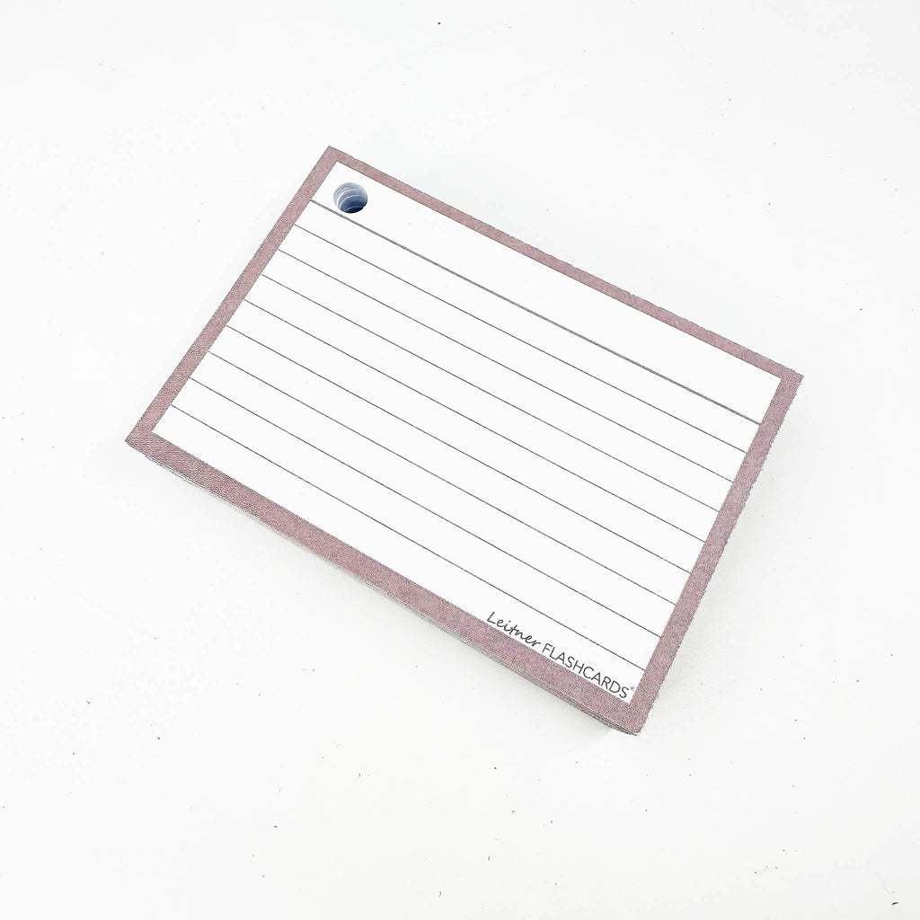 Leitner Flashcards A7 Earth Lined greige 4