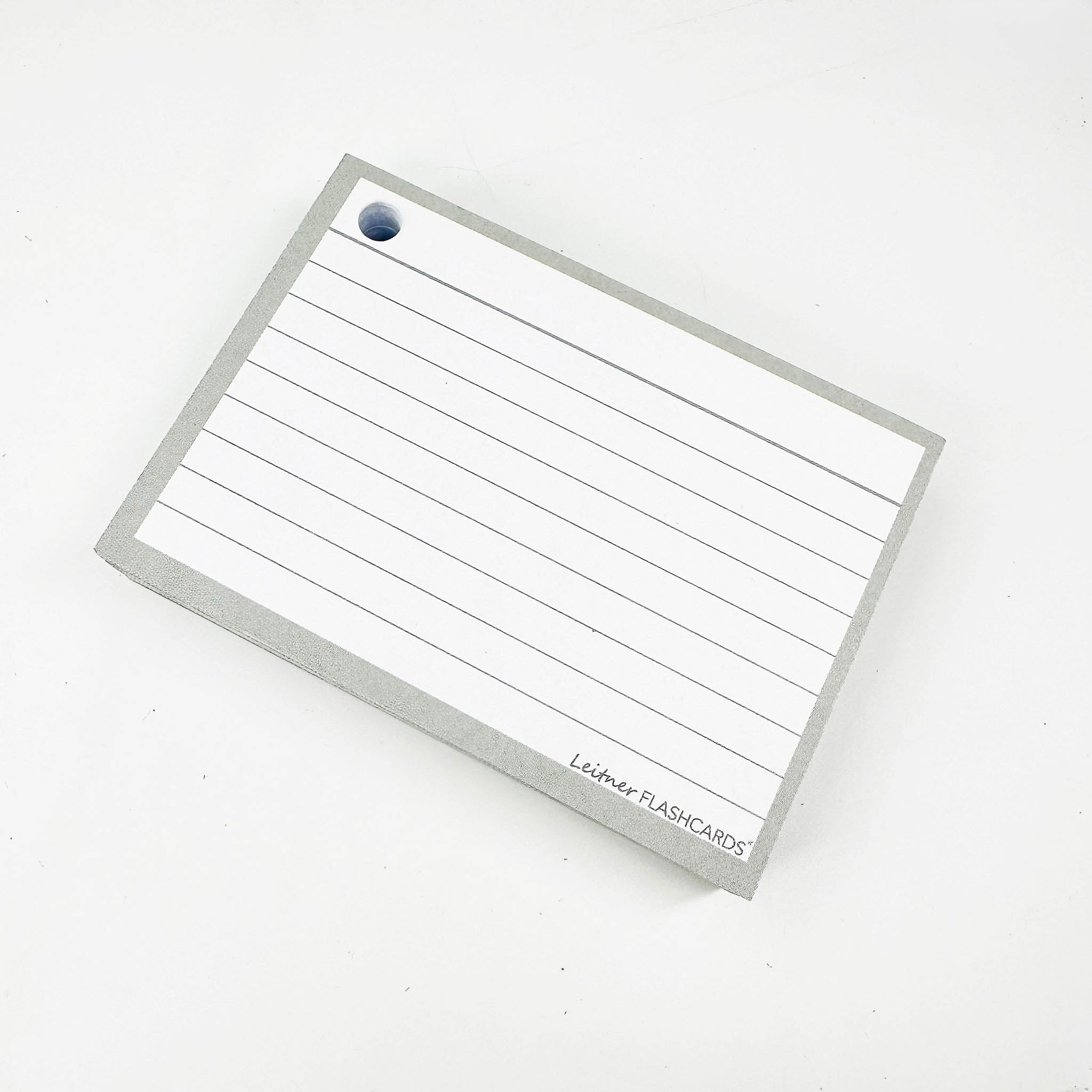 Leitner Flashcards A7 Earth Lined grey 2