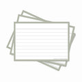 Leitner Flashcards A7 Earth Lined grey