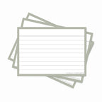 Leitner Flashcards A7 Earth Lined grey
