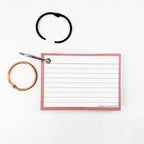 Leitner Flashcards A7 Earth Lined pink 2