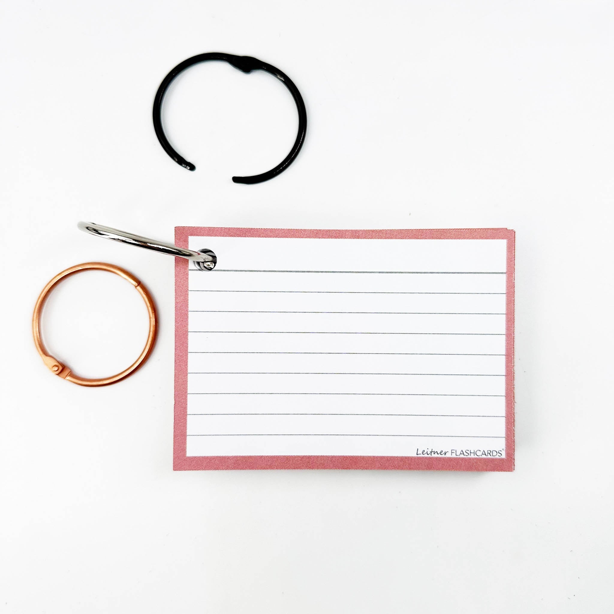 Leitner Flashcards A7 Earth Lined pink 2