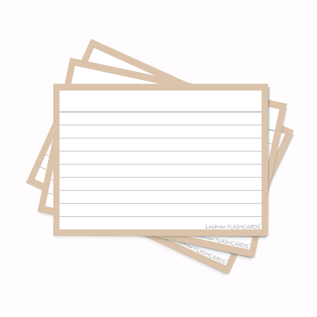 Leitner Flashcards A7 Earth Lined sand