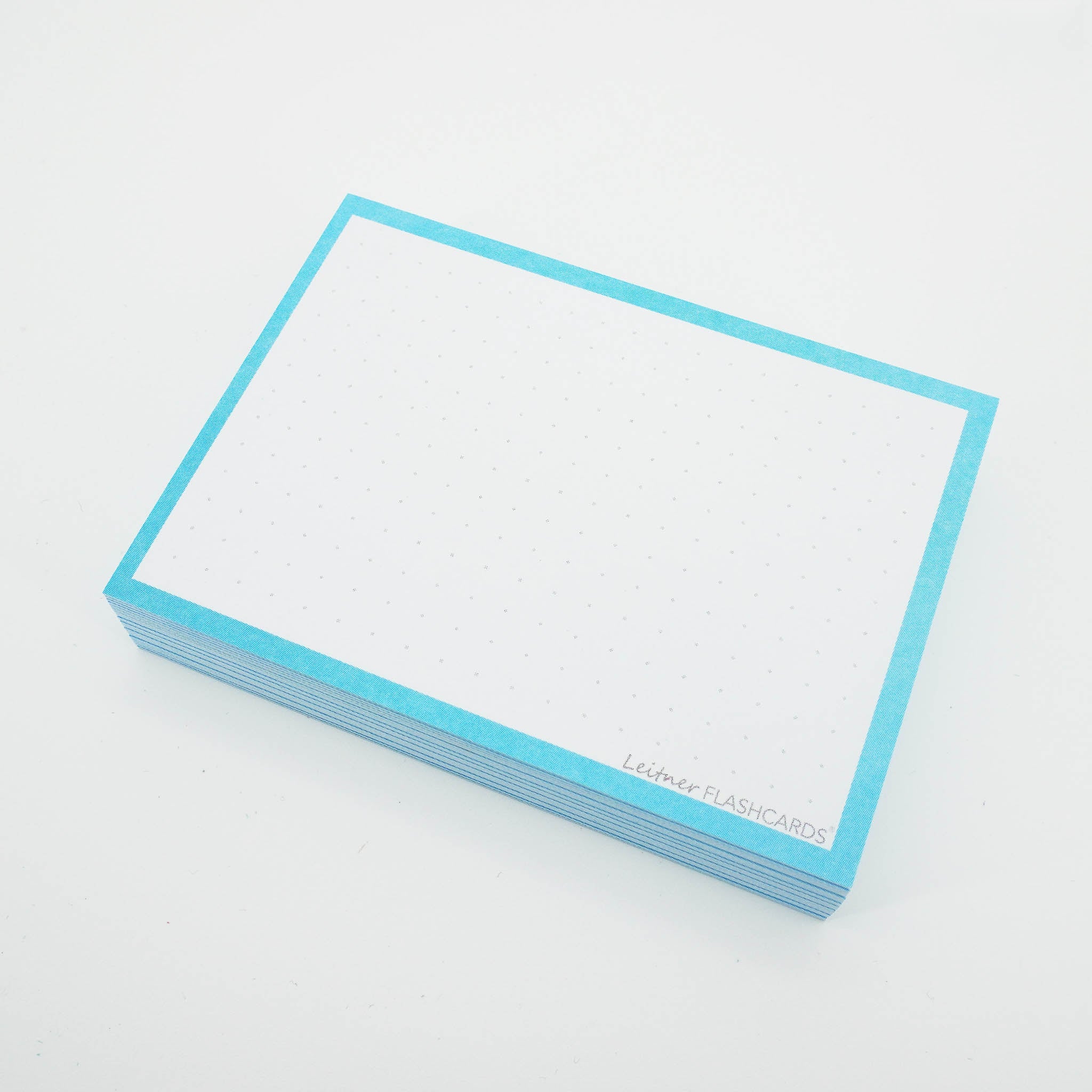Leitner Flashcards A7 Pastel Dotted blue
