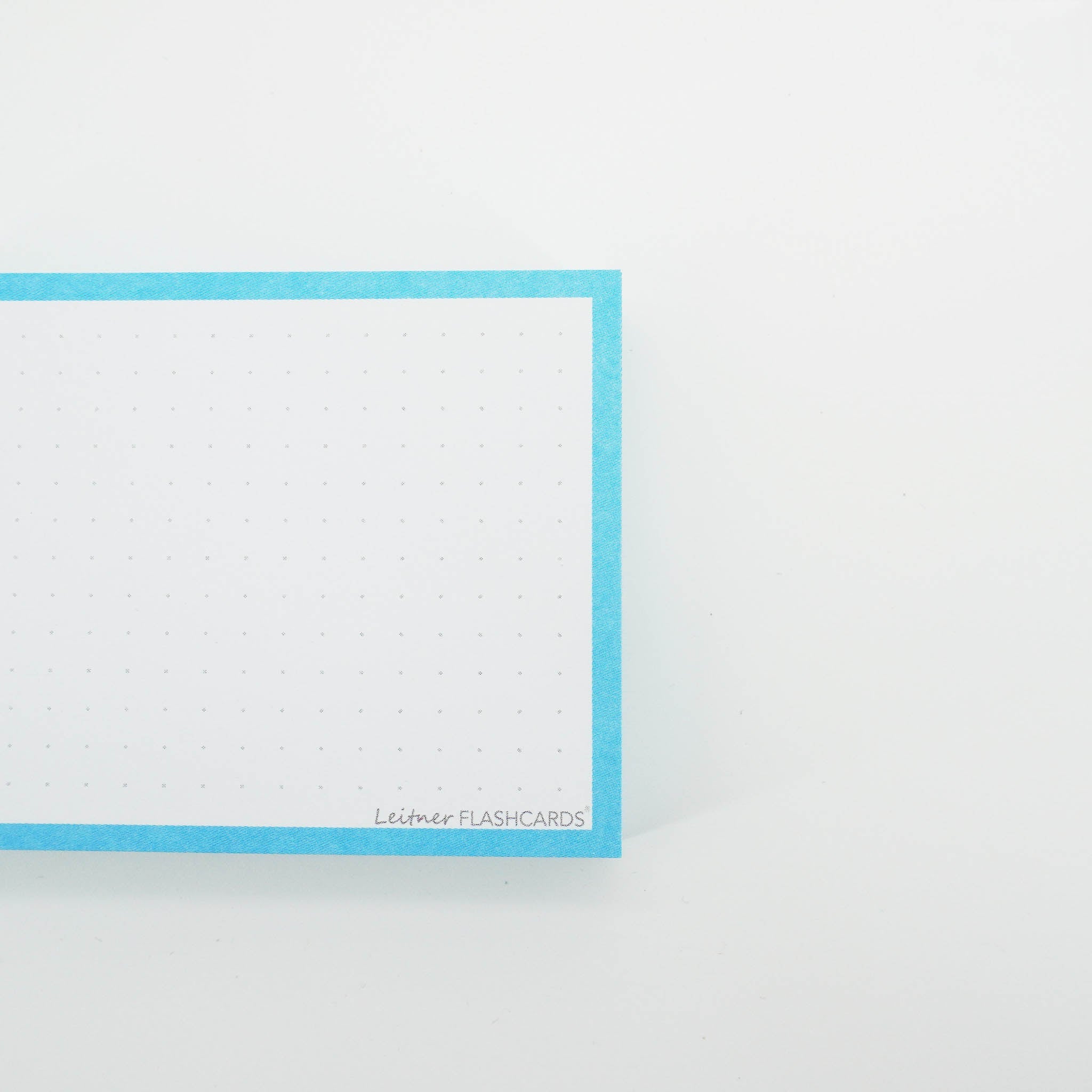 Leitner Flashcards A7 Pastel Dotted blue 3