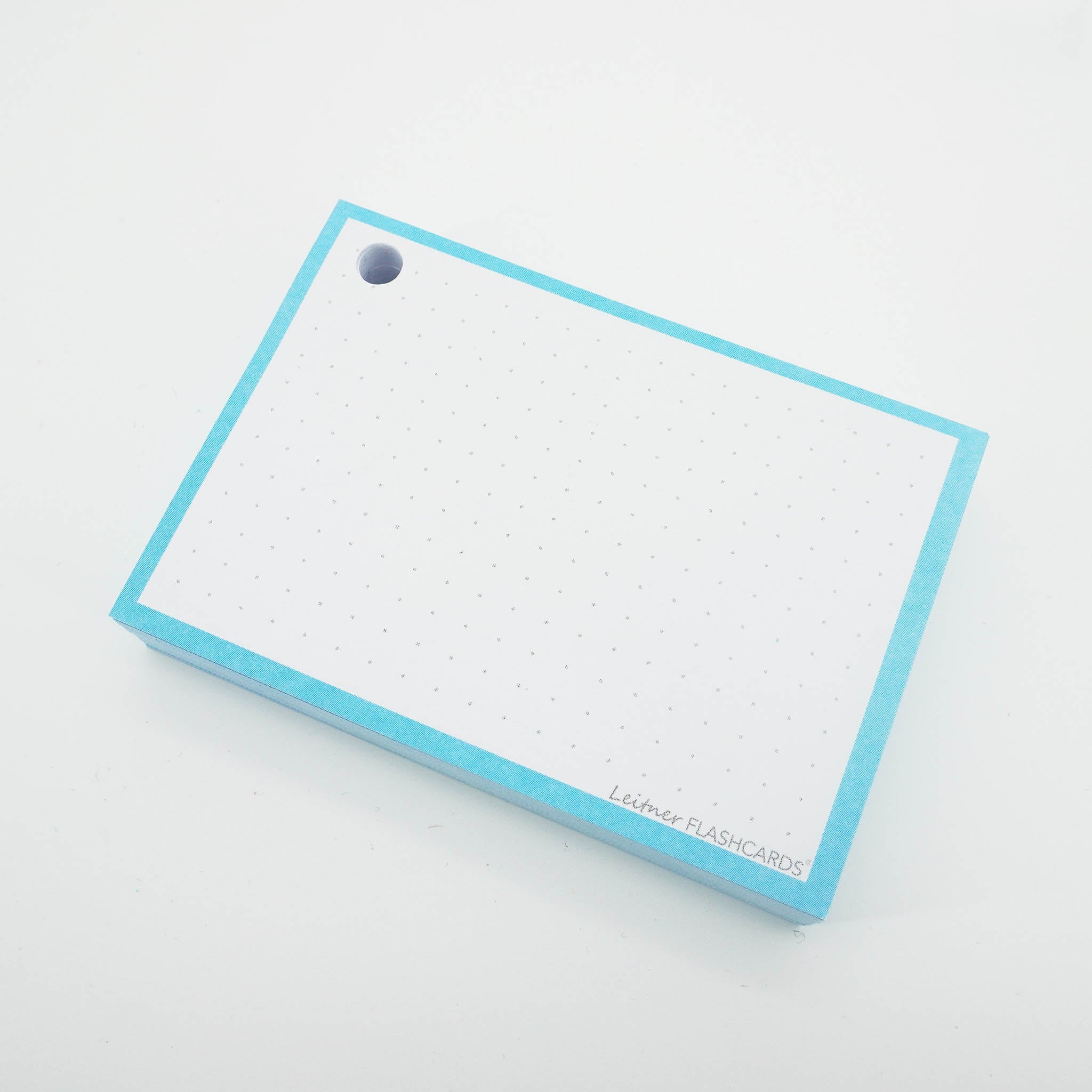 Leitner Flashcards A7 Pastel Dotted blue 4