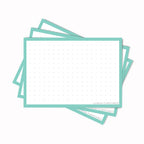 Leitner Flashcards A7 Pastel Dotted green